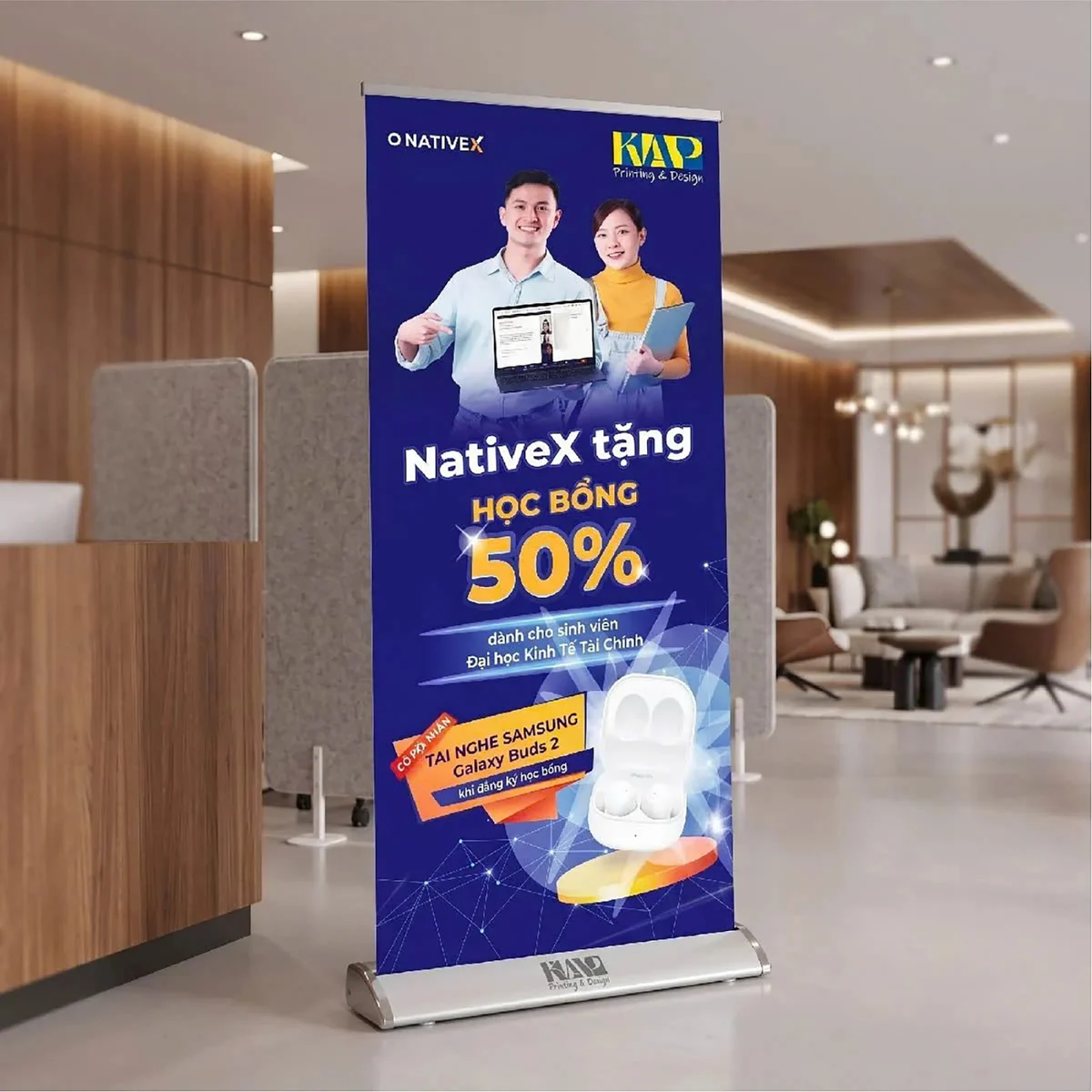 in poster standee