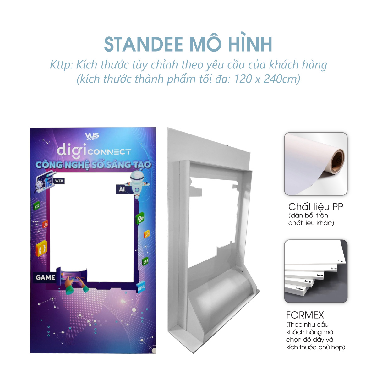 In standee mô hình Kiến An Phát