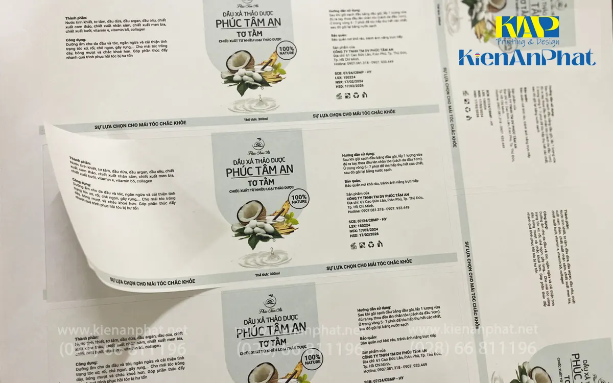 In nhãn, tem decal giấy làm nhãn sản phẩm