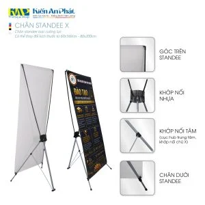 Chân standee x cường lực