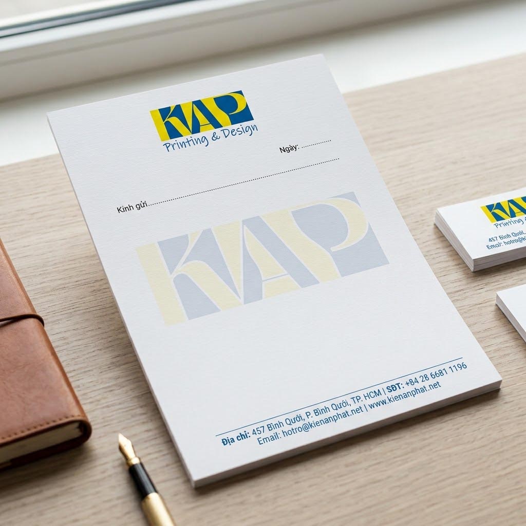 in giấy tiêu đề/ letter head tại in Kiến An Phát