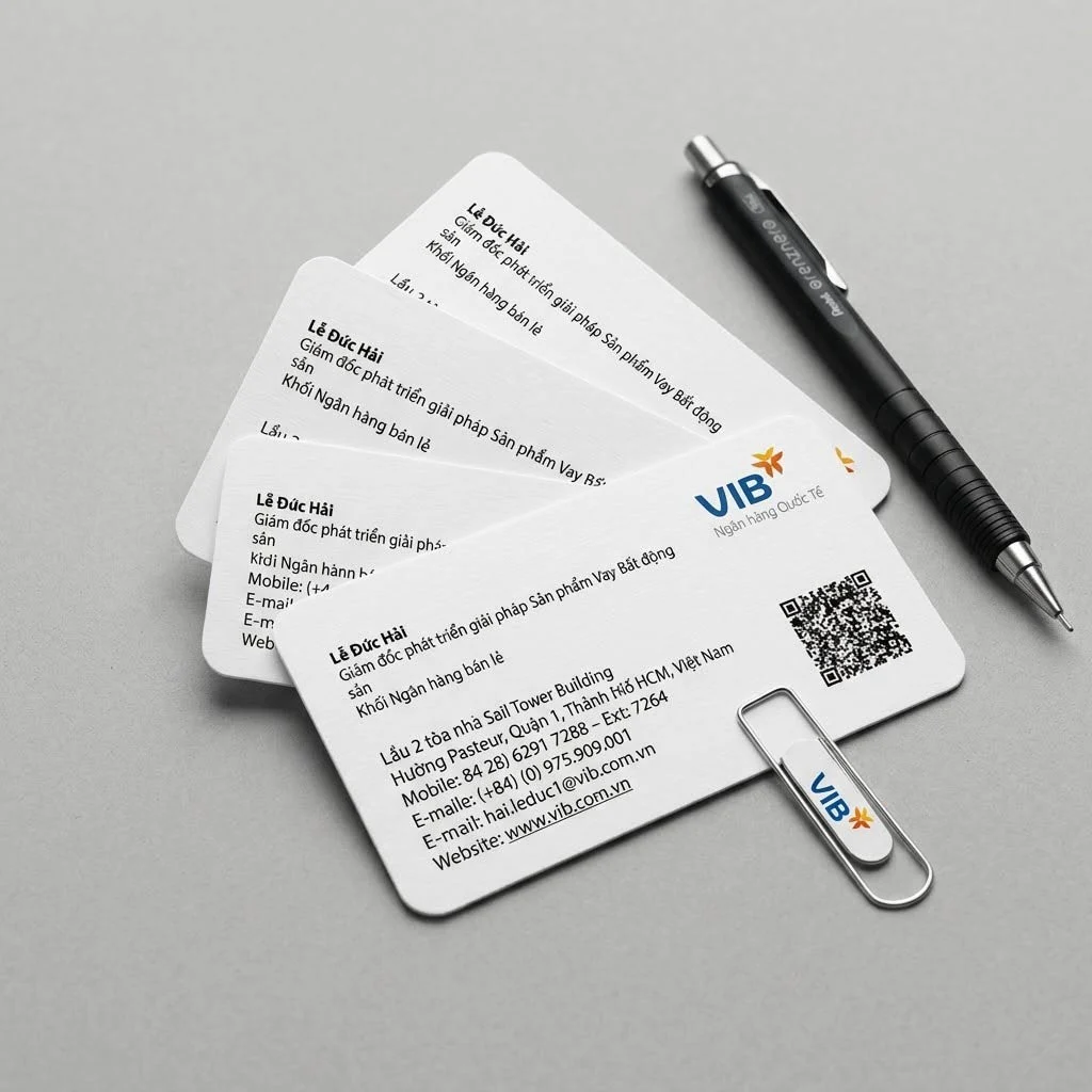 In name card (offset theo bloc/ In nhanh kts (laser)