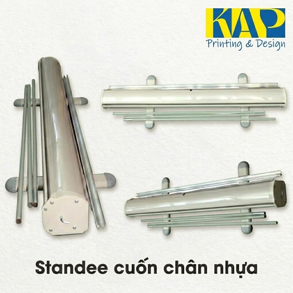 Chân standee cuốn nhựa tại in Kiến An Phát