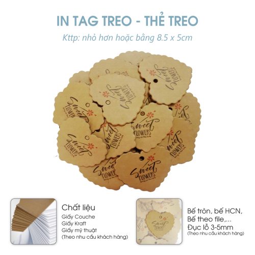 In Thẻ treo / Tag
