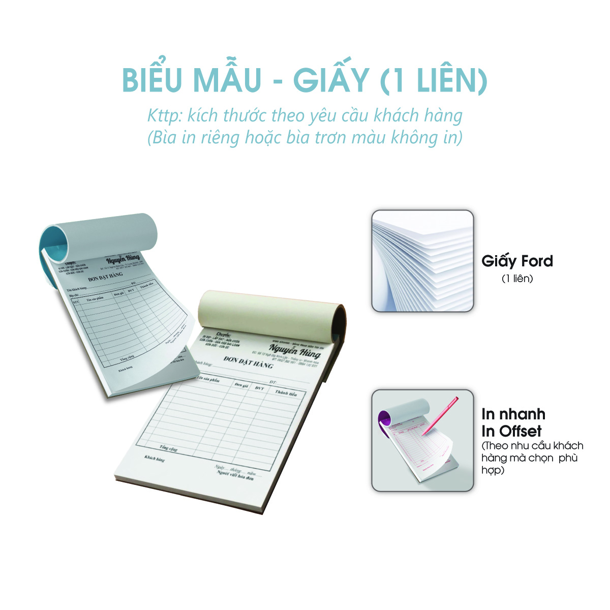 In Biểu mẫu giấy ford