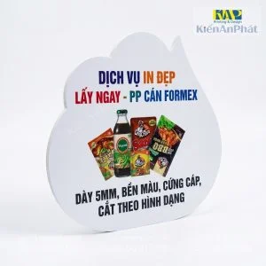 In Poster decal/ PP cán (bồi) format (formex)