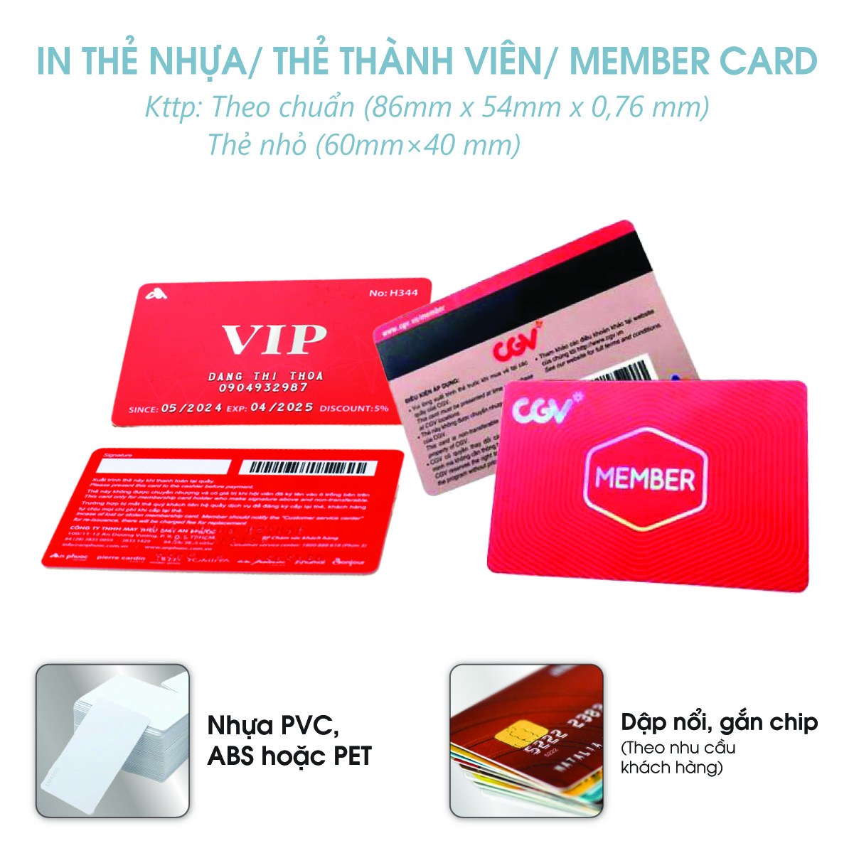 In thẻ nhựa tại tpHCM