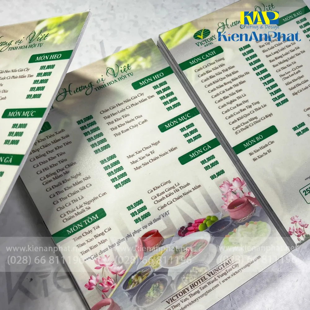 In menu cán formex (format, foam) giá rẻ tại tpHCM
