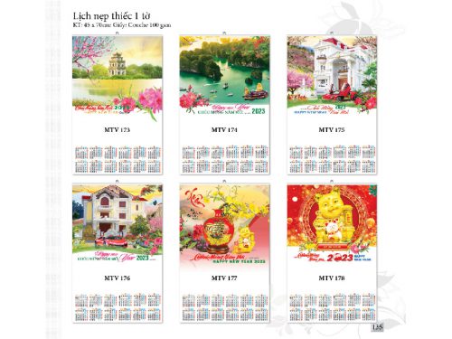 mẫu lịch nẹp thiếc 1 tờ