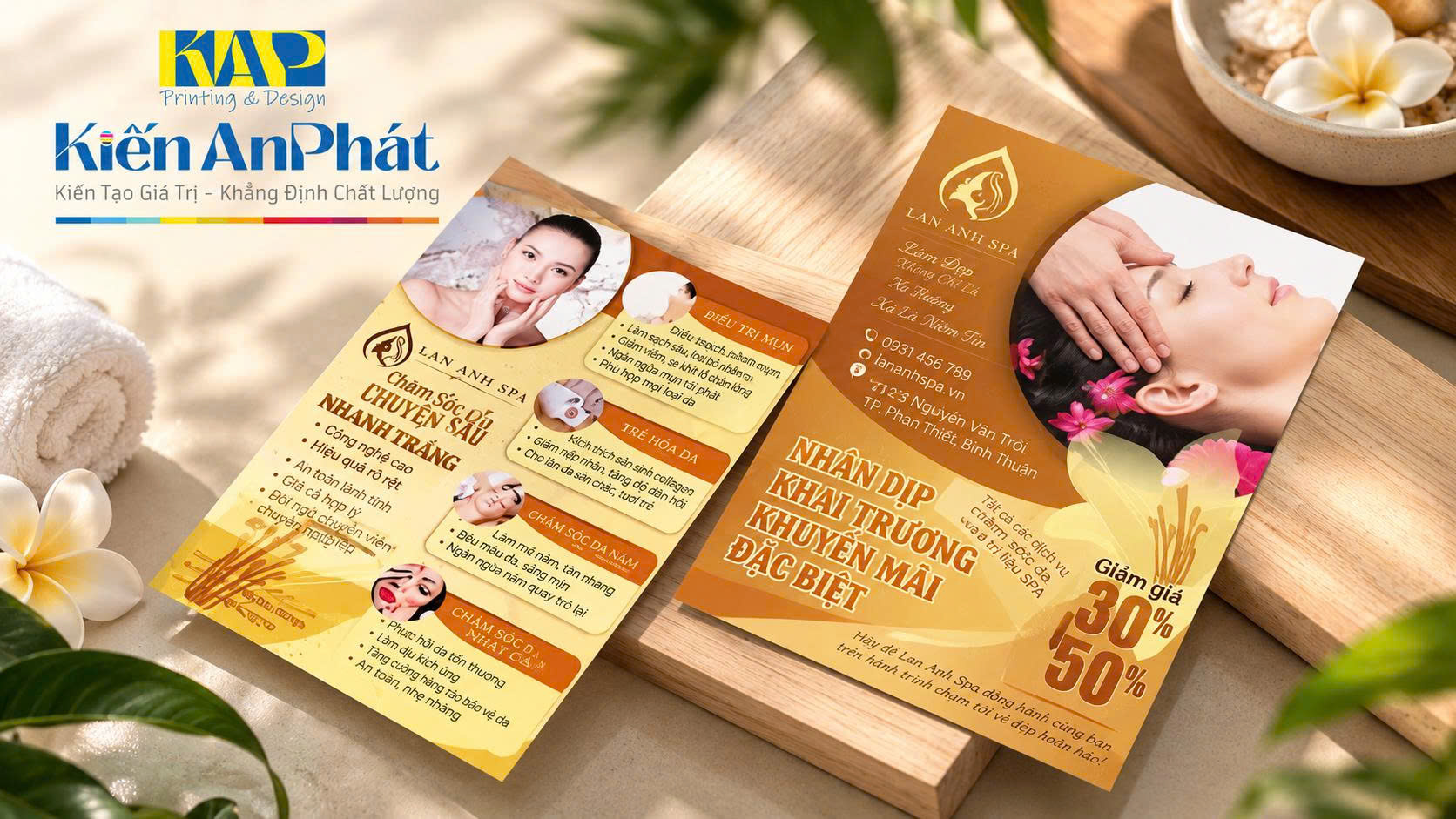 Thiết Kế Và Đặt In Tờ Rơi Spa Trọn Gói Chuẩn Đẹp Tại In Kiến An Phát