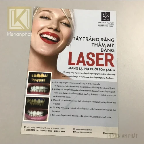 Tờ rơi nha khoa, in tờ rơi đẹp tại Bình Thạnh, tpHCM