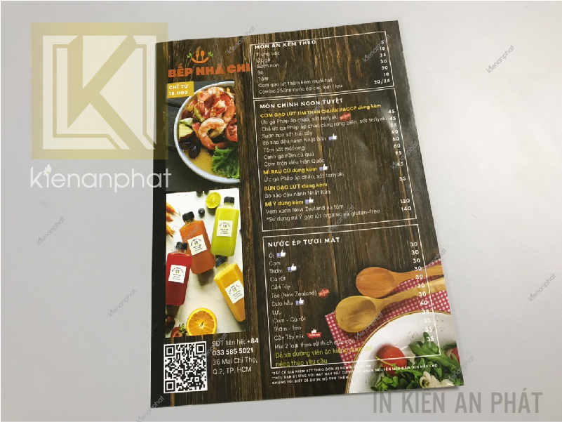 tờ rơi quảng cáo quán ăn