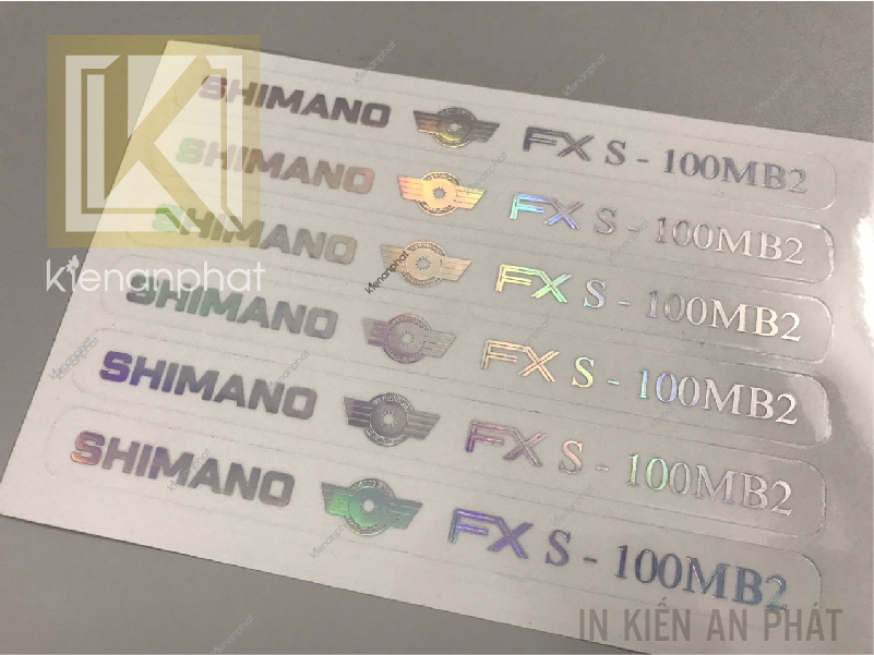 decal trong ép nhũ