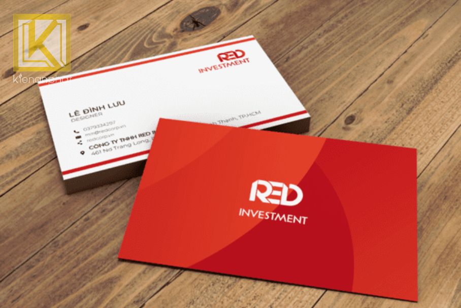 In name card với chất liệu giấy mỹ thuật và giấy cao cấp
