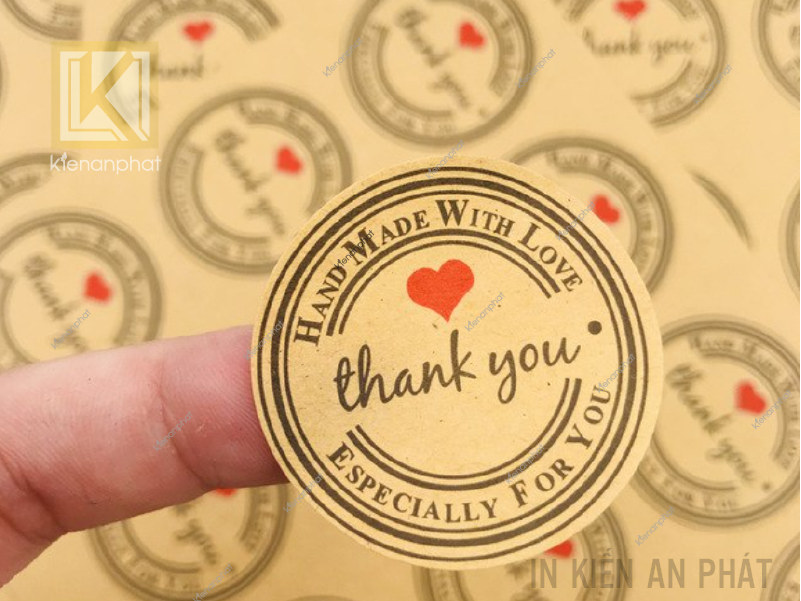 chất liệu decal giấy kraft