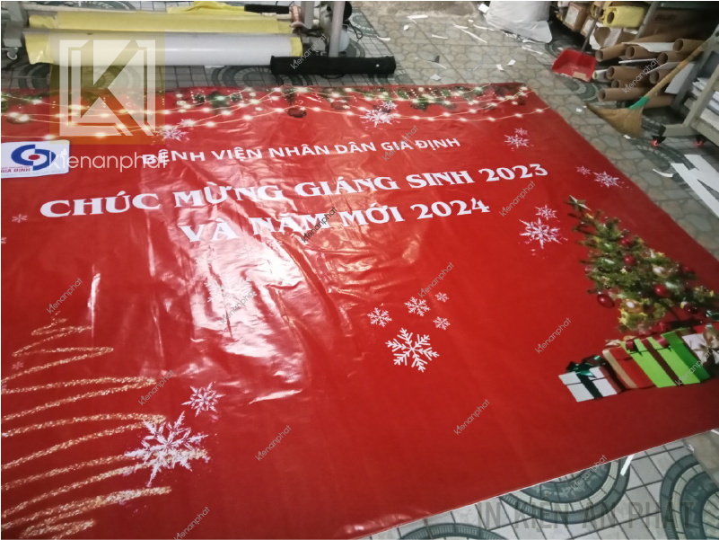 In phông nền sân khấu mừng chúa giáng sinh (Noel) đẹp tại tpHCM