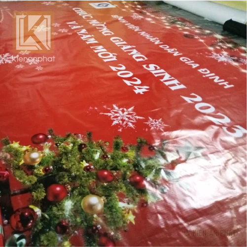 In phông nền sân khấu mừng chúa giáng sinh (Noel) đẹp tại tpHCM
