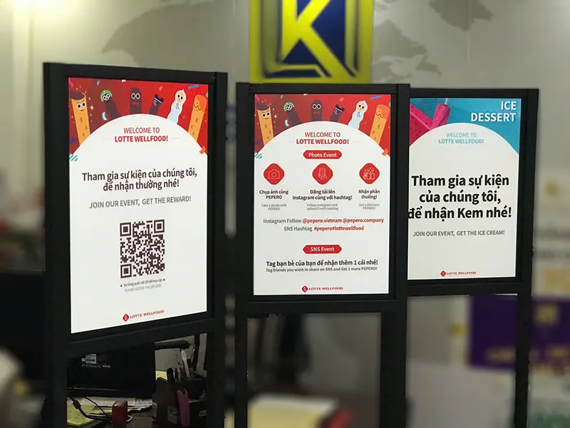 Tạo ấn tượng với standee quảng cáo tại cửa hàng bán lẻ