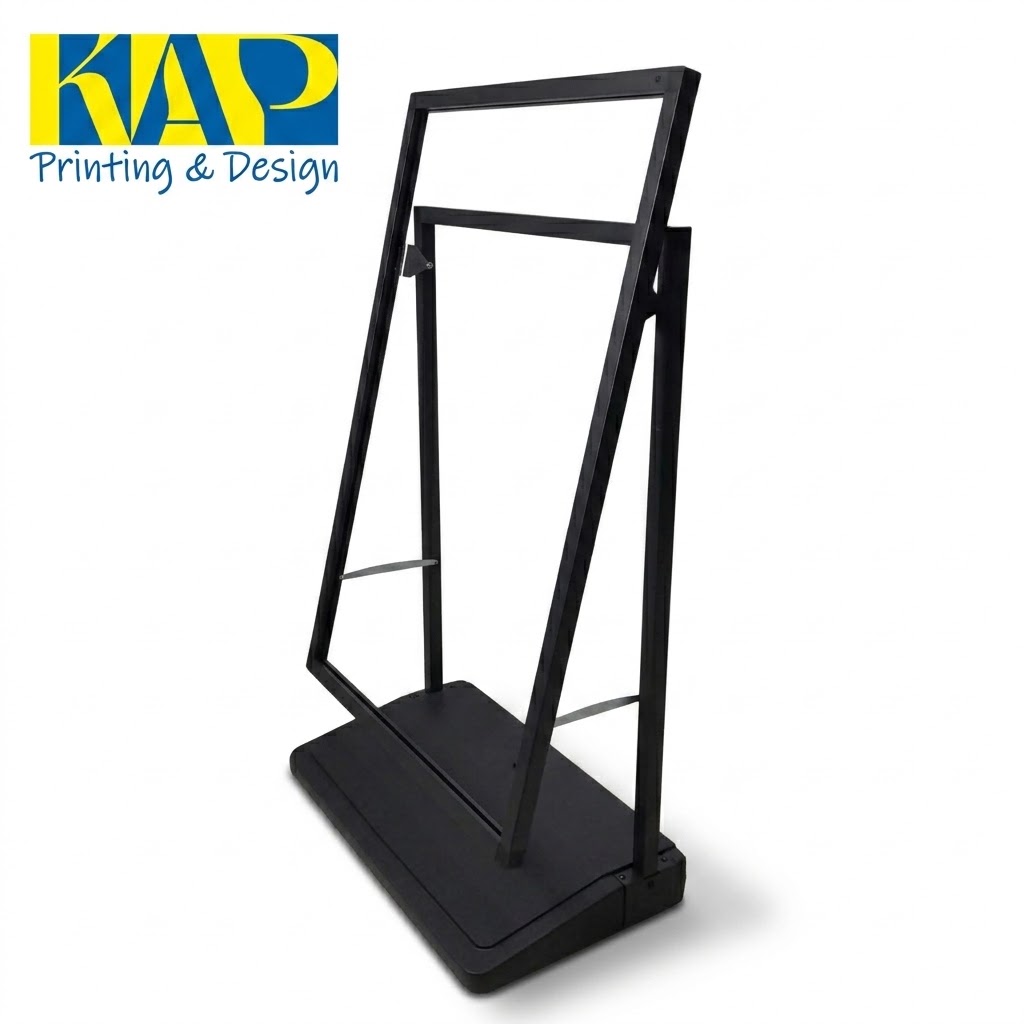 Chân standee chữ A đế nước