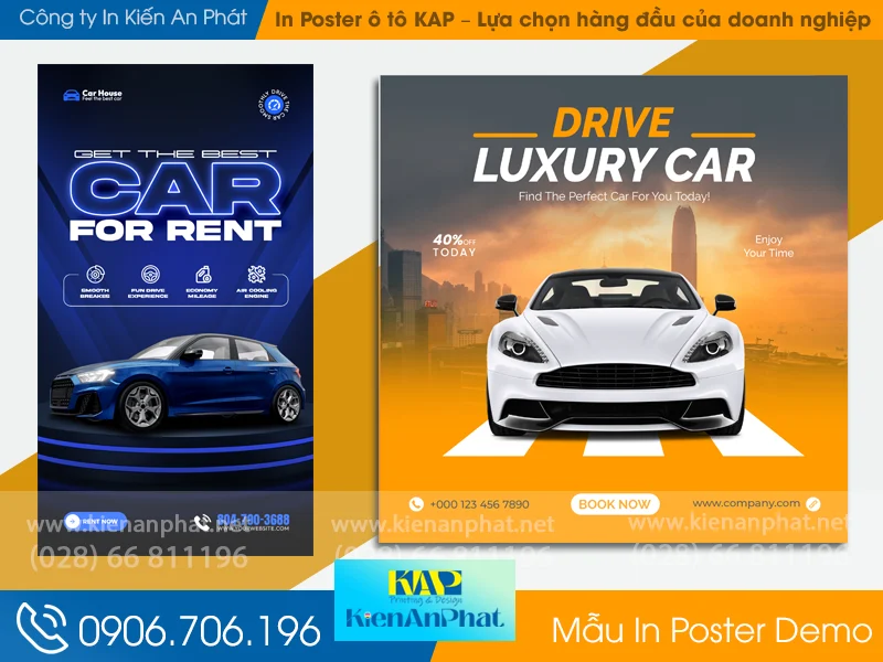 In poster ô tô Kiến An Phát – Lựa chọn hàng đầu của doanh nghiệp