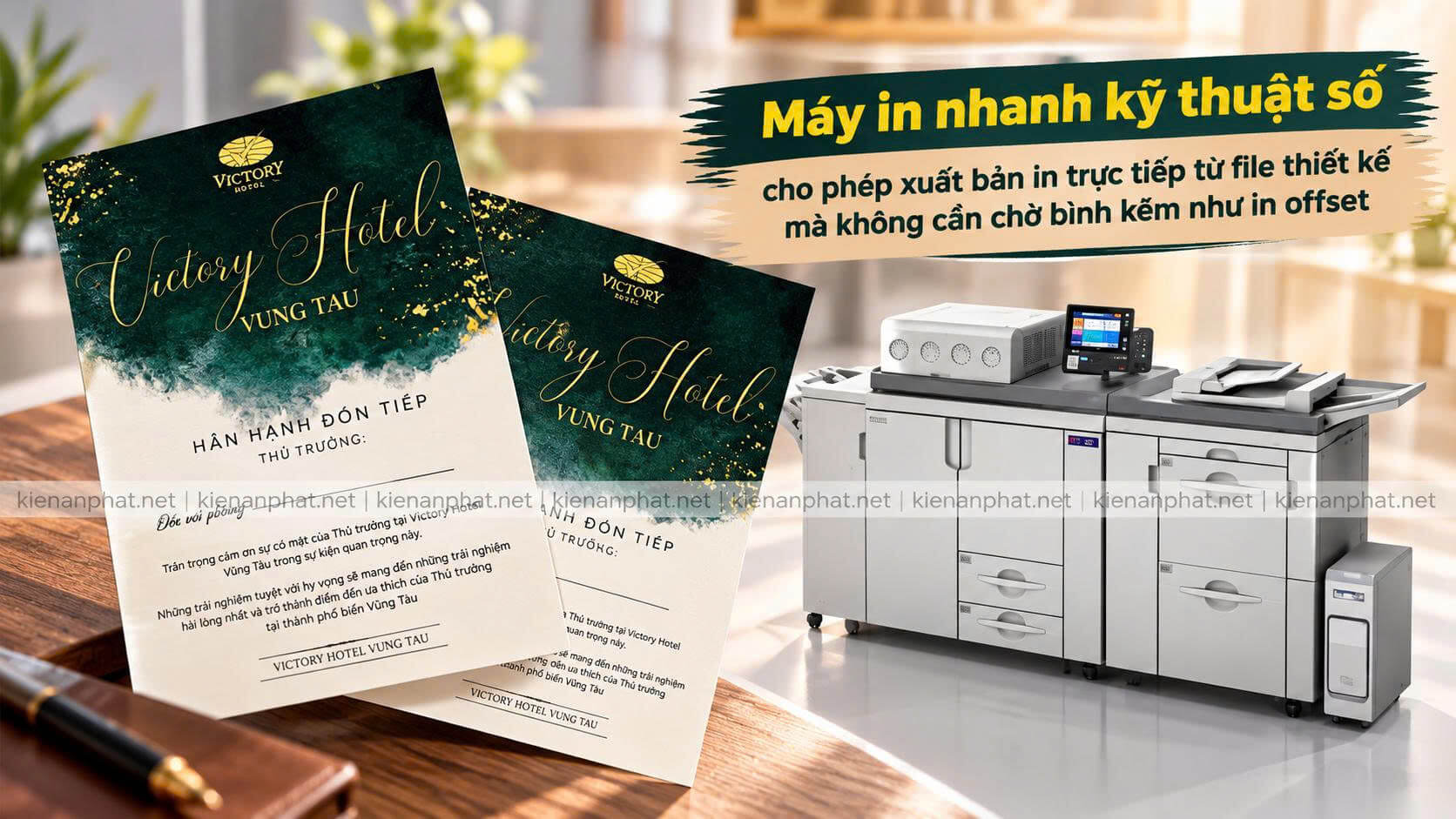 Hệ thống máy in nhanh kỹ thuật số laser và máy in offset công nghiệp tại Kiến An Phát
