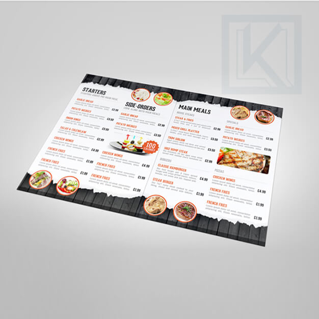 thiết kế menu